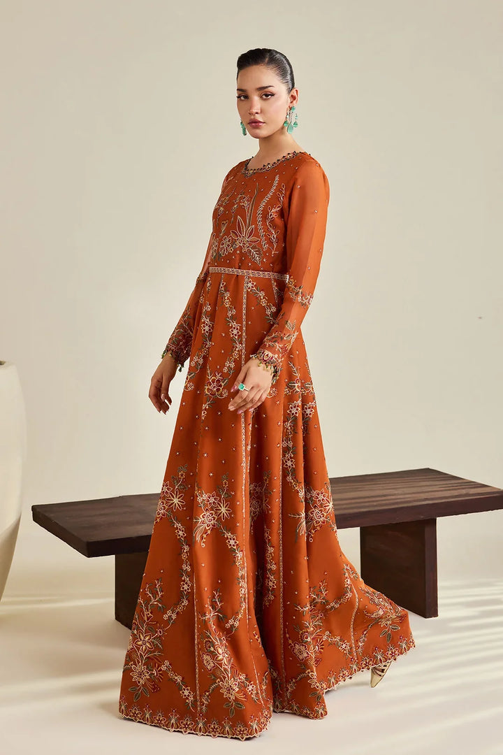 Dhaagay by Alizeh Fashion Unstitched Embroidered Chiffon 3 Piece Suit AF26UCD AF-DHG-5048 Zumar - Festive Collection