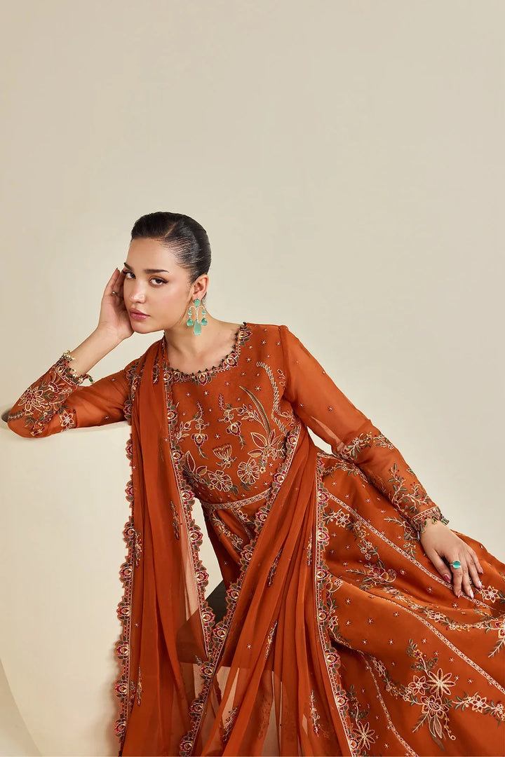 Dhaagay by Alizeh Fashion Unstitched Embroidered Chiffon 3 Piece Suit AF26UCD AF-DHG-5048 Zumar - Festive Collection