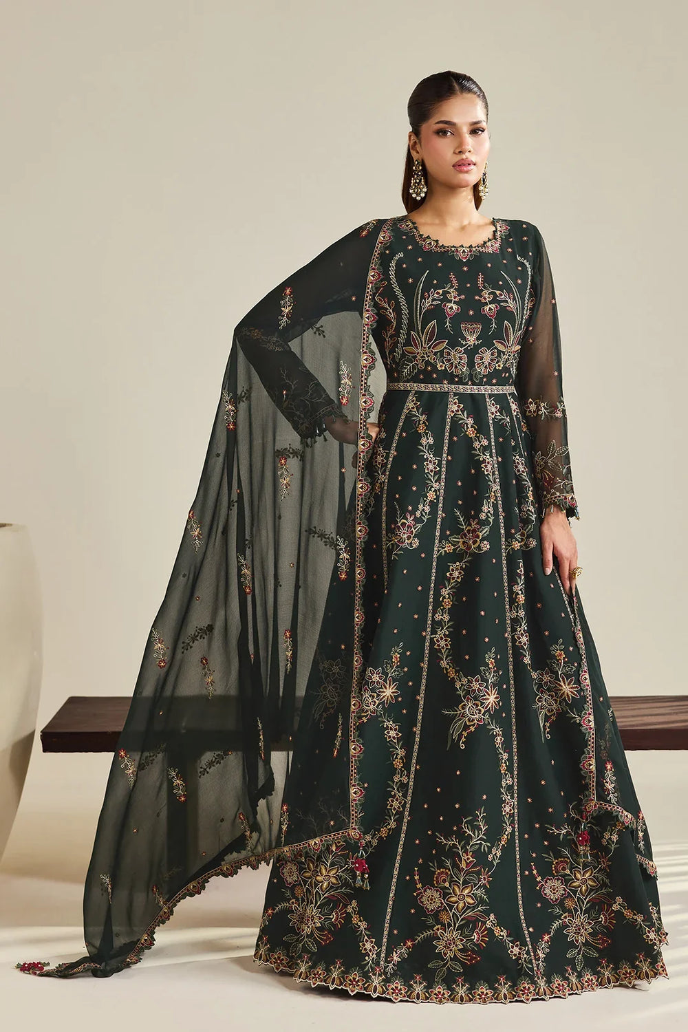 Dhaagay by Alizeh Fashion Unstitched Embroidered Chiffon 3 Piece Suit AF26UCD AF-DHG-5047 Sohana - Festive Collection