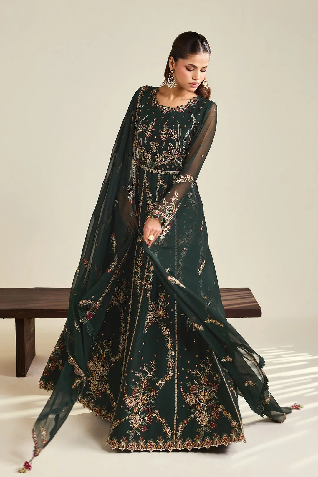 Dhaagay by Alizeh Fashion Unstitched Embroidered Chiffon 3 Piece Suit AF26UCD AF-DHG-5047 Sohana - Festive Collection