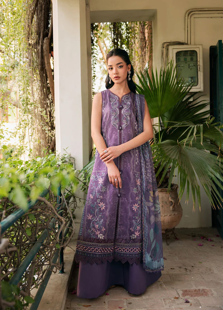 Odyssey by Florent Unstitched Embroidered Lawn 3 Piece Suit FL26UOL FZ-1A - Eid Collection