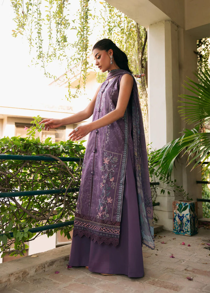 Odyssey by Florent Unstitched Embroidered Lawn 3 Piece Suit FL26UOL FZ-1A - Eid Collection