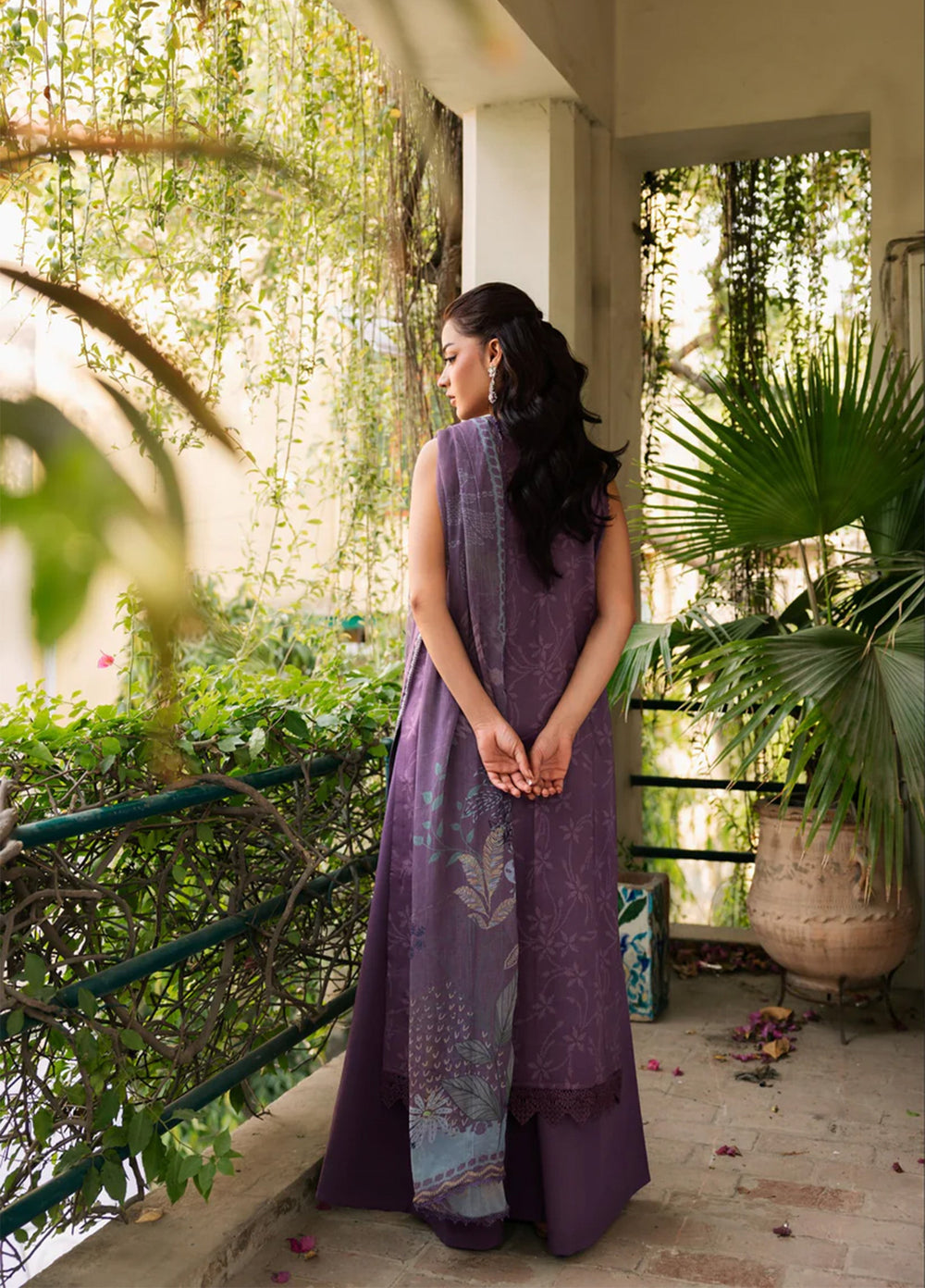Odyssey by Florent Unstitched Embroidered Lawn 3 Piece Suit FL26UOL FZ-1A - Eid Collection