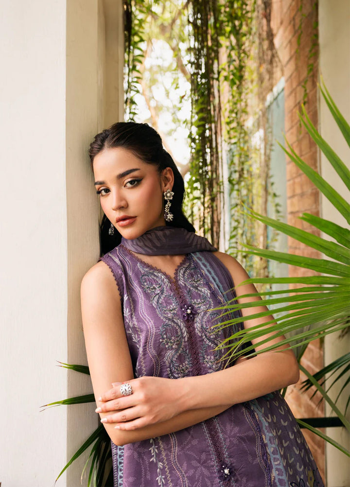 Odyssey by Florent Unstitched Embroidered Lawn 3 Piece Suit FL26UOL FZ-1A - Eid Collection