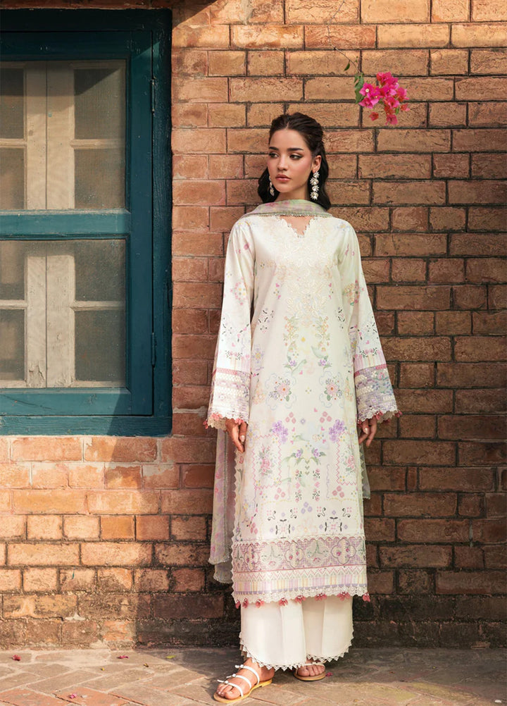 Odyssey by Florent Unstitched Embroidered Lawn 3 Piece Suit FL26UOL FZ-5A - Eid Collection