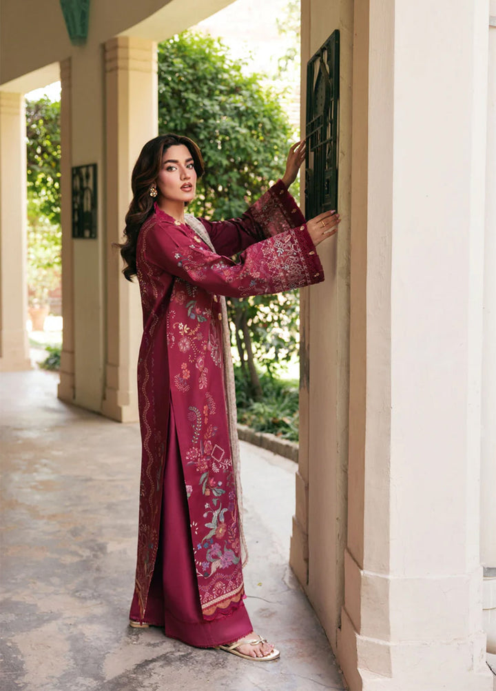 Odyssey by Florent Unstitched Embroidered Lawn 3 Piece Suit FL26UOL FZ-6A - Eid Collection