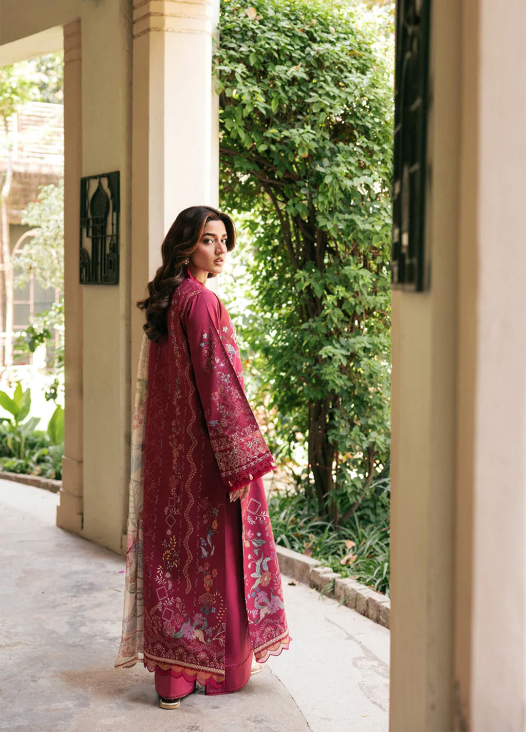 Odyssey by Florent Unstitched Embroidered Lawn 3 Piece Suit FL26UOL FZ-6A - Eid Collection