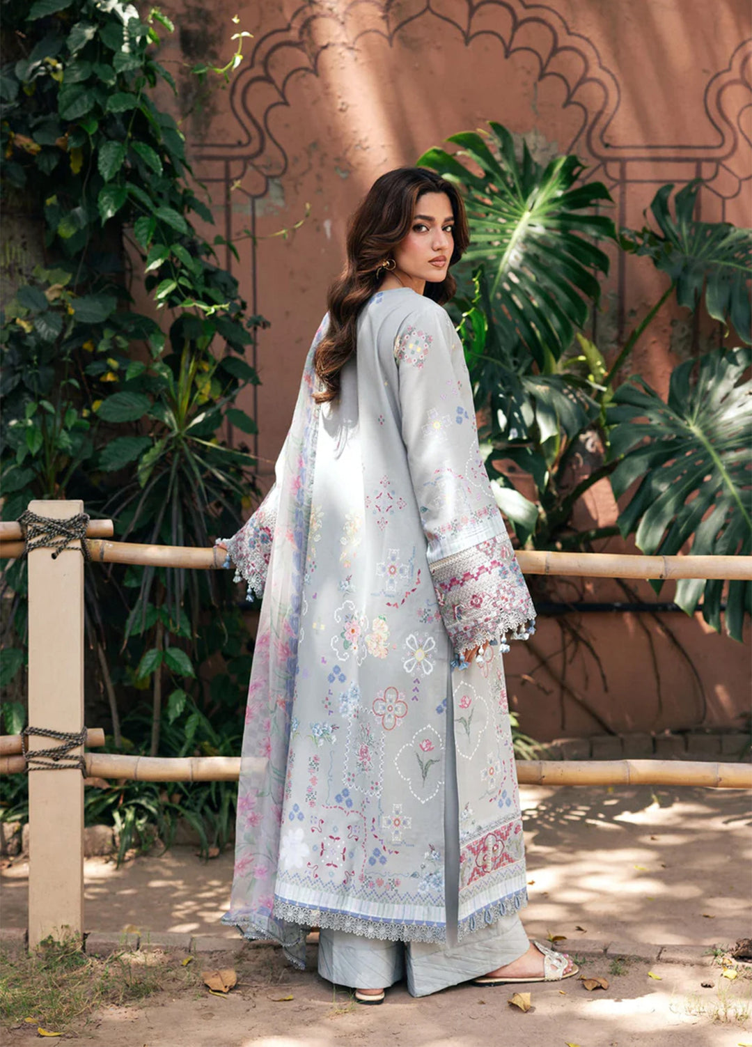 Odyssey by Florent Unstitched Embroidered Lawn 3 Piece Suit FL26UOL FZ-5B - Eid Collection