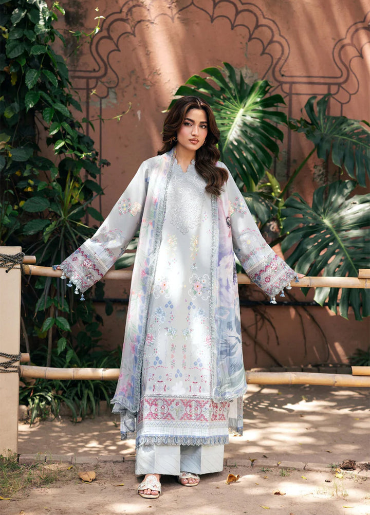 Odyssey by Florent Unstitched Embroidered Lawn 3 Piece Suit FL26UOL FZ-5B - Eid Collection