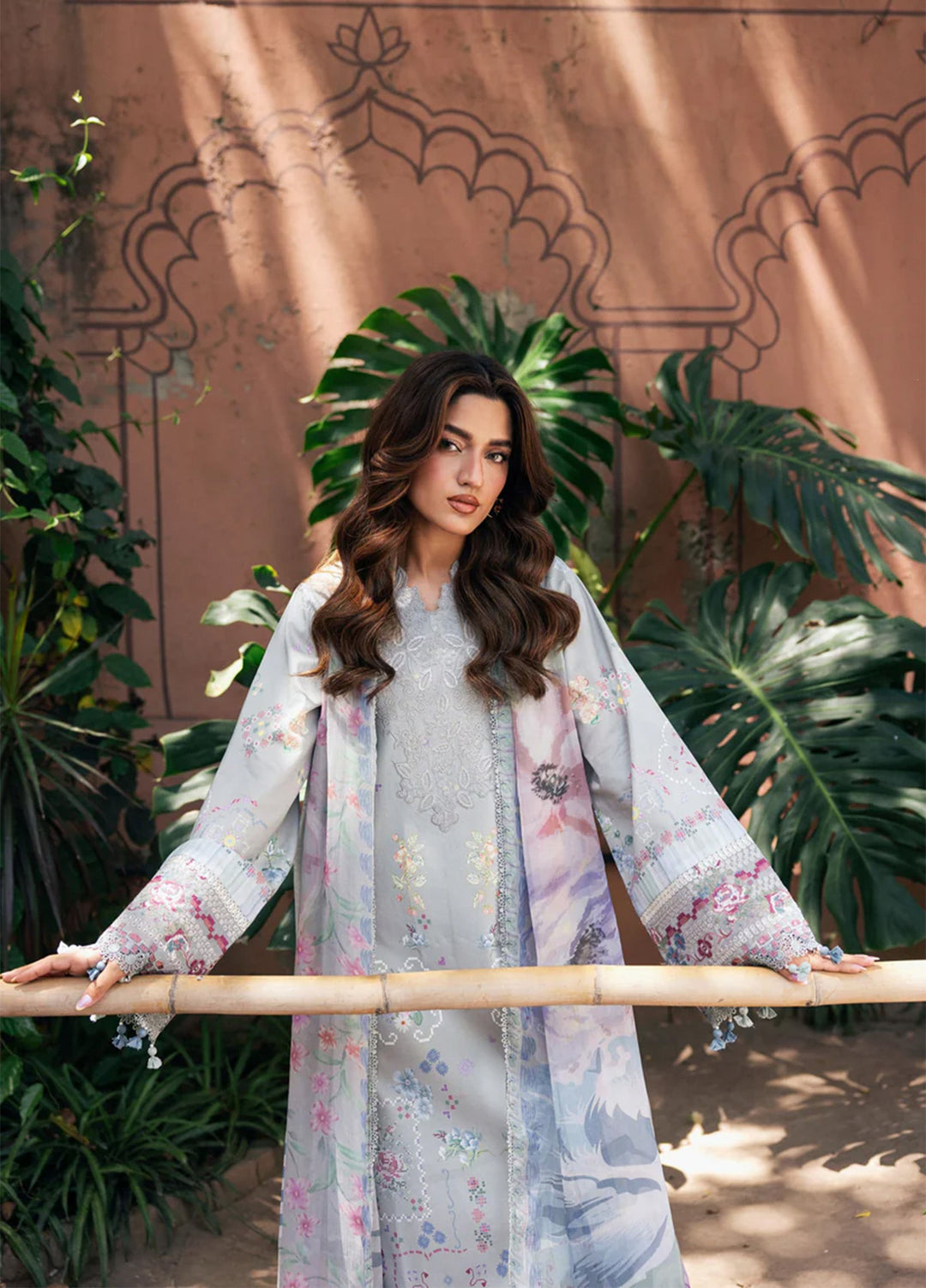 Odyssey by Florent Unstitched Embroidered Lawn 3 Piece Suit FL26UOL FZ-5B - Eid Collection