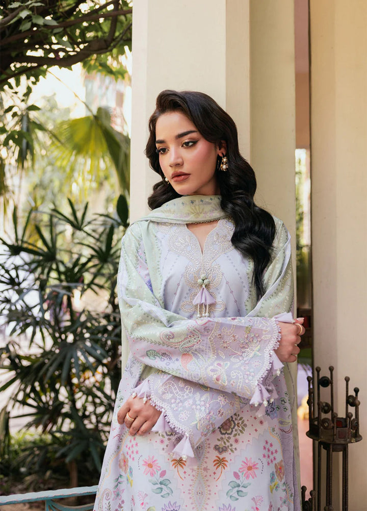 Odyssey by Florent Unstitched Embroidered Lawn 3 Piece Suit FL26UOL FZ-7A - Eid Collection