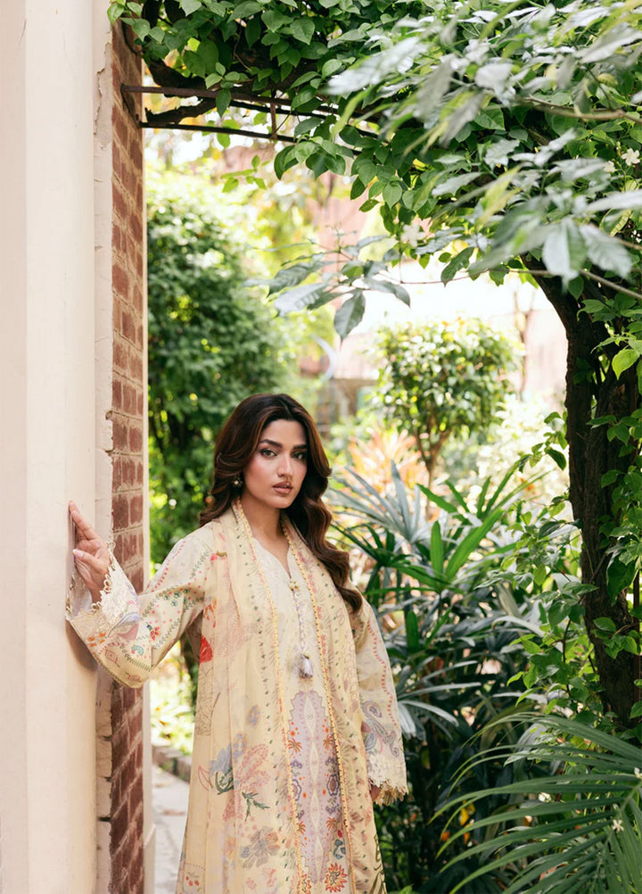 Odyssey by Florent Unstitched Embroidered Lawn 3 Piece Suit FL26UOL FZ-7B - Eid Collection