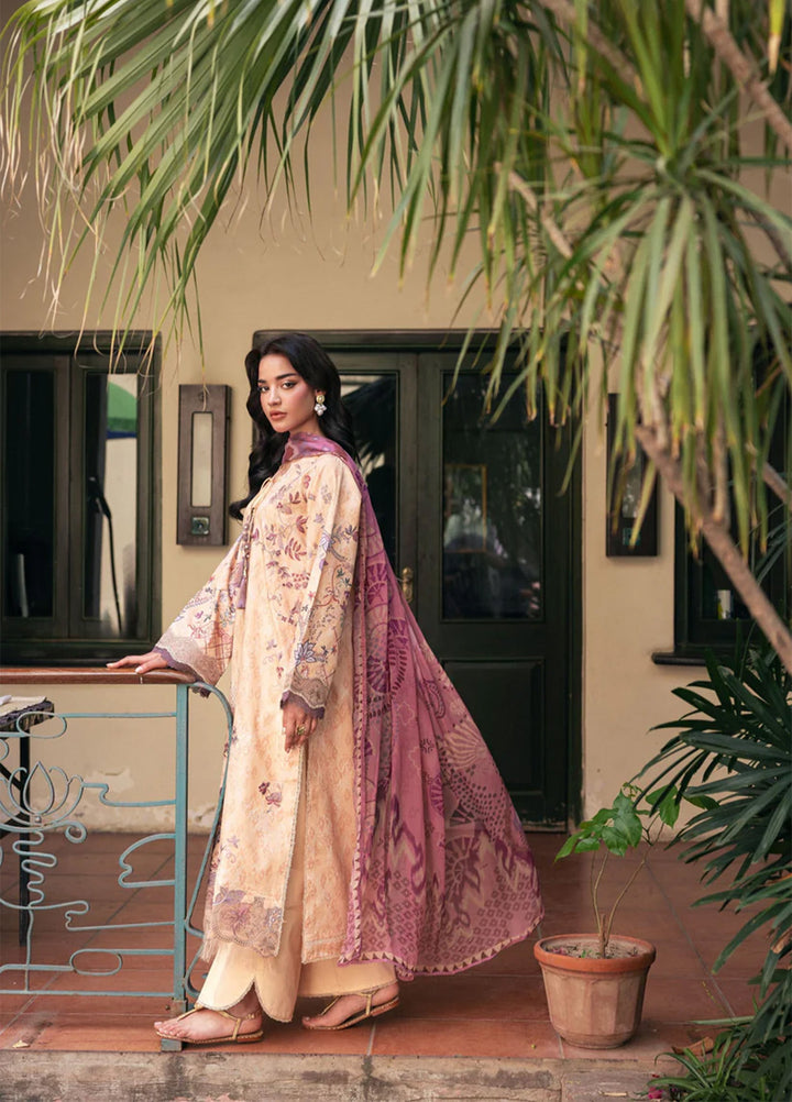 Odyssey by Florent Unstitched Embroidered Lawn 3 Piece Suit FL26UOL FZ-8A - Eid Collection
