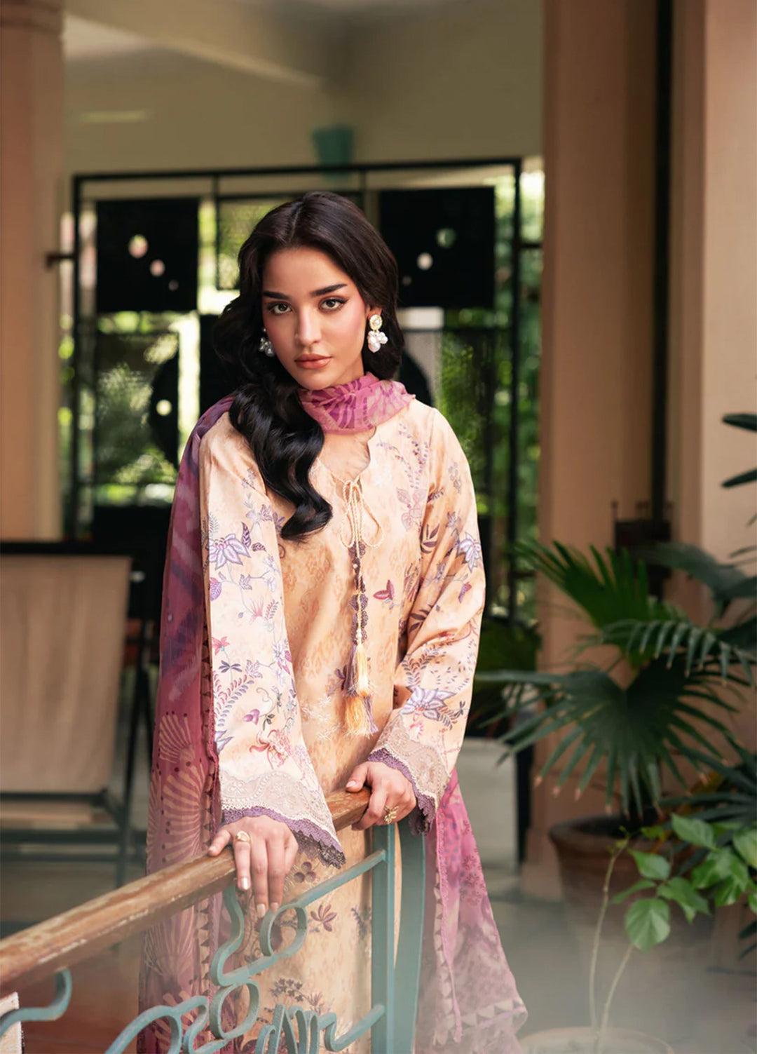 Odyssey by Florent Unstitched Embroidered Lawn 3 Piece Suit FL26UOL FZ-8A - Eid Collection
