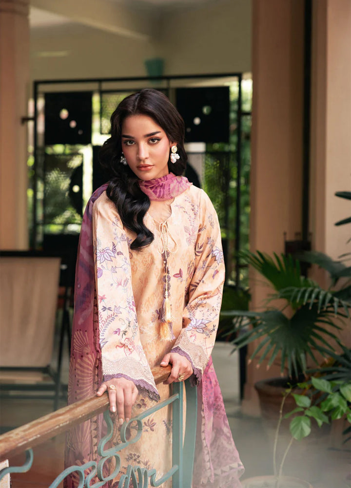 Odyssey by Florent Unstitched Embroidered Lawn 3 Piece Suit FL26UOL FZ-8A - Eid Collection
