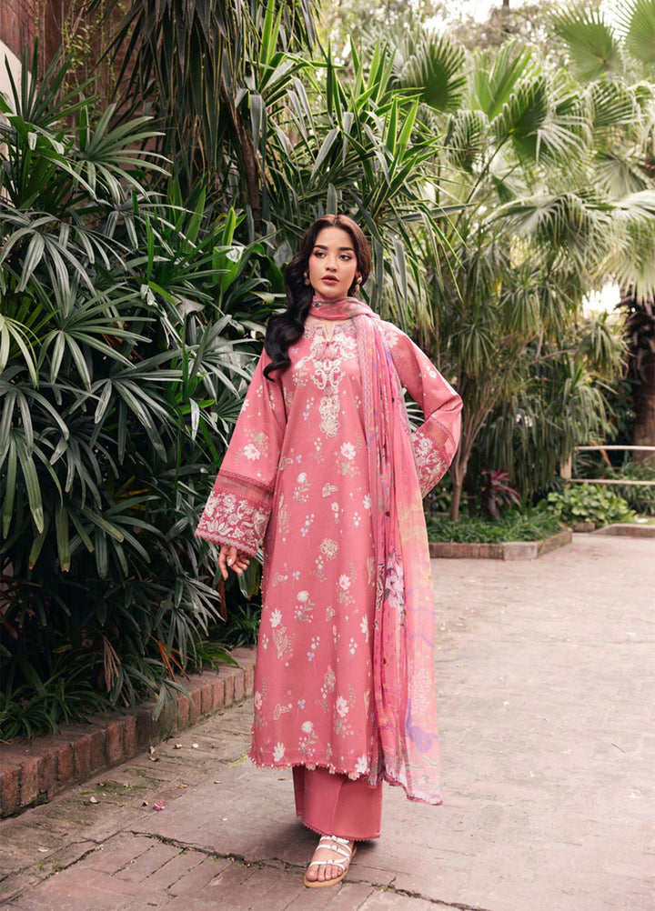 Odyssey by Florent Unstitched Embroidered Lawn 3 Piece Suit FL26UOL FZ-9A - Eid Collection