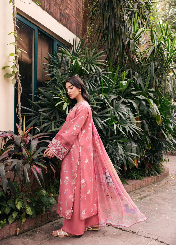 Odyssey by Florent Unstitched Embroidered Lawn 3 Piece Suit FL26UOL FZ-9A - Eid Collection
