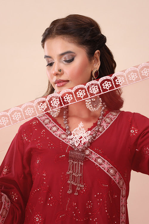 La Elise Women RTW Embroidered Lawn 3 Piece Suit 0001402 Nurgul - Casual Collection