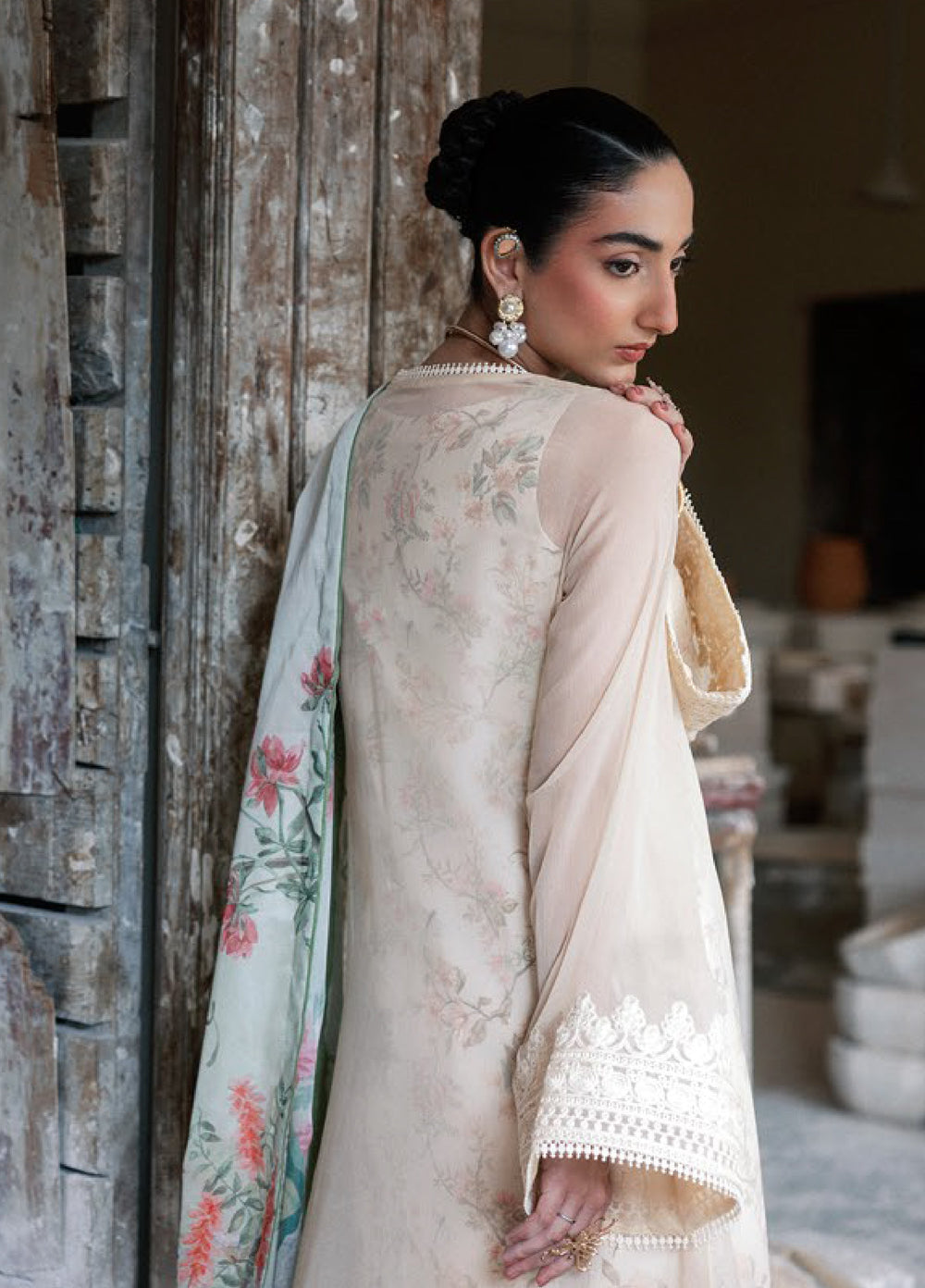 Lady Aik by AIK Atelier Unstitched Embroidered Chiffon 3 Piece Suit AIK26ULA 01 - Festive Collection