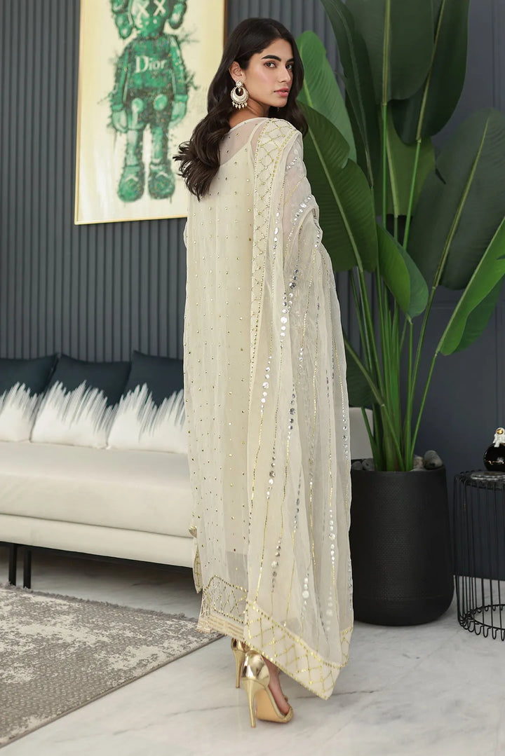 Nadia Khan Pret Embroidered Raw Silk 3 Piece Daffodil
