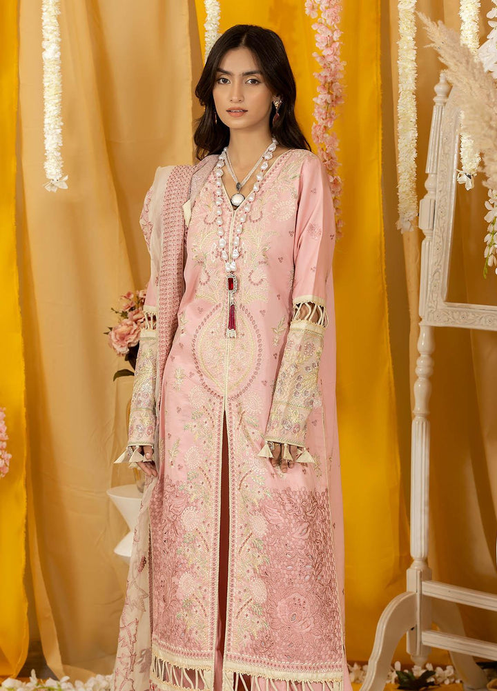 Ghazal By Humdum Embroidered Lawn Suits Unstitched 3 Piece HD23G D-09 - Summer Collection