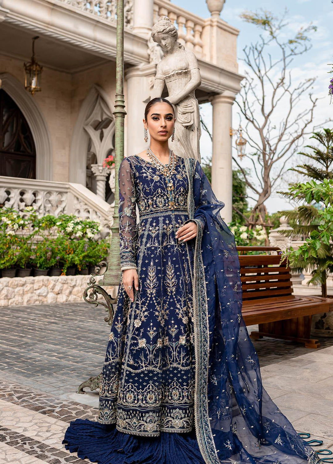 Gulaal Luxury Embroidered Organza 3 Piece Dress GL22LP-1 08 Miray