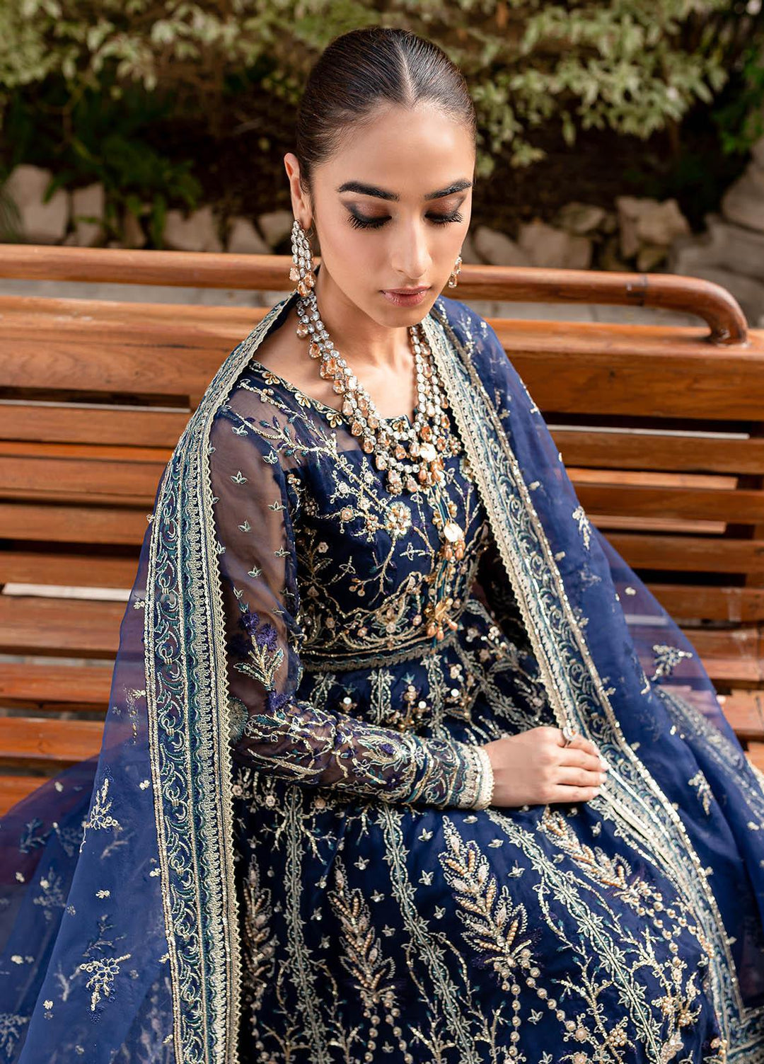 Gulaal Luxury Embroidered Organza 3 Piece Dress GL22LP-1 08 Miray