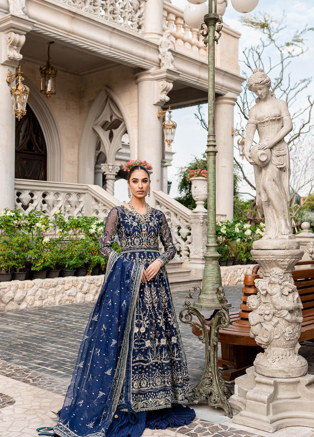 Gulaal Luxury Embroidered Organza 3 Piece Dress GL22LP-1 08 Miray