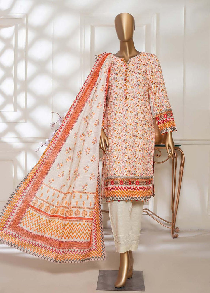 HZ Textiles Printed Khaddar Suits Unstitched 3 Piece HZ22PK-V3 PKC-2243 - Winter Collection