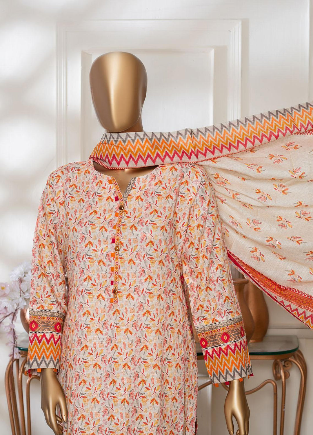 HZ Textiles Printed Khaddar Suits Unstitched 3 Piece HZ22PK-V3 PKC-2243 - Winter Collection