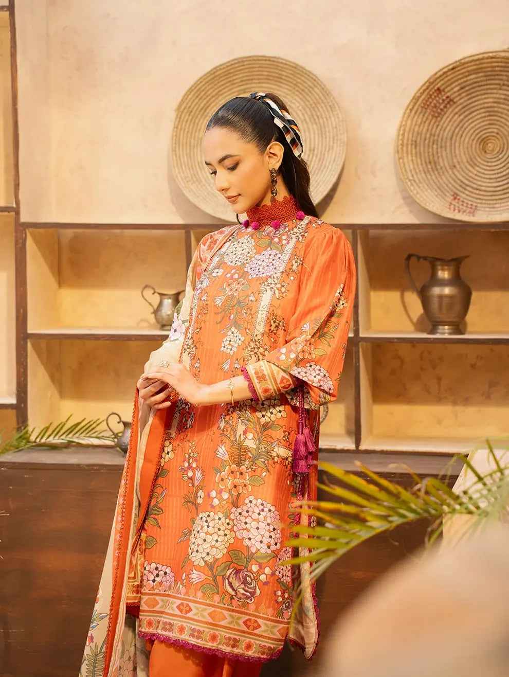Dastaan by Menaal Unstitched Printed Lawn 3 Piece Suit ML26ULS DP-05B - Festive Collection