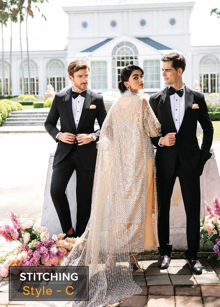 Serendipity by Mushq Embroidered Net Suits Unstitched 4 Piece MQ22S TDL22-01 Isabelle - Luxury Wedding Collection