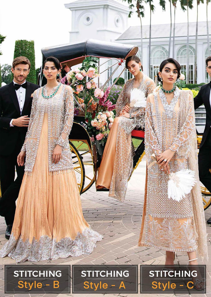 Serendipity by Mushq Embroidered Net Suits Unstitched 4 Piece MQ22S TDL22-01 Isabelle - Luxury Wedding Collection