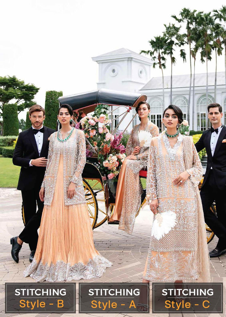 Serendipity by Mushq Embroidered Net Suits Unstitched 4 Piece MQ22S TDL22-01 Isabelle - Luxury Wedding Collection