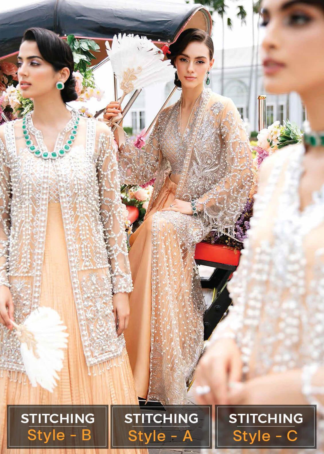 Serendipity by Mushq Embroidered Net Suits Unstitched 4 Piece MQ22S TDL22-01 Isabelle - Luxury Wedding Collection