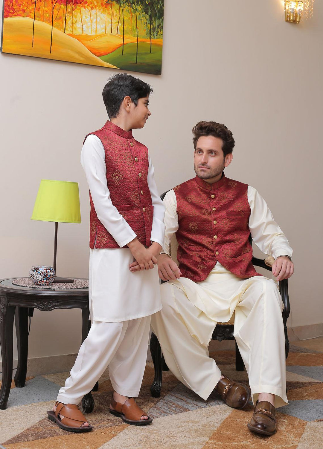 Real Image Missouri Formal Waistcoat for Men -  OW - 001 Maroon