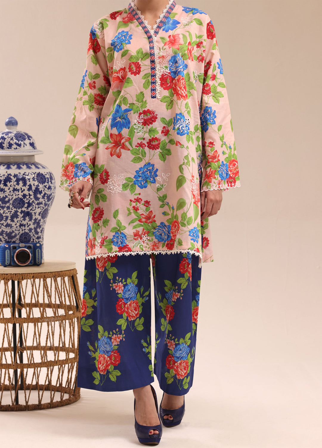 Riley Women RTW Embroidered Lawn 2 Piece Suit RL26RL Rosecharm - Casual Collection