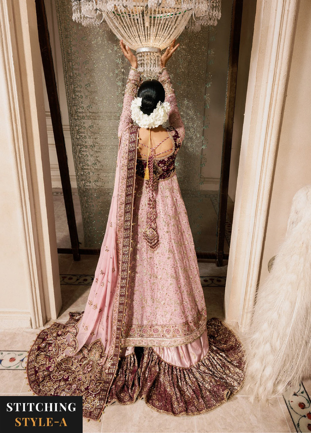 AIK Atelier Unstitched Embroidered Medium Silk 3 Piece Suit AIK26UAW D-10 - Wedding Collection