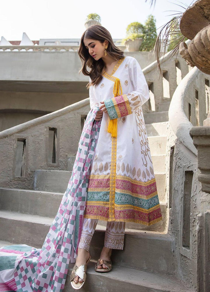 Garnet Clothing Pret Luxury Pret Screen Printed Lawn Frock KOH-E-NOOR