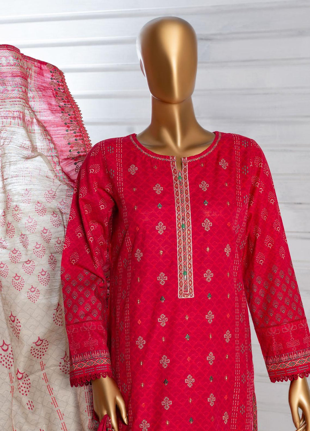 HZ Textiles Embroidered Khaddar Suits Unstitched 3 Piece HZ22PK-V3 PKE-2254 - Winter Collection