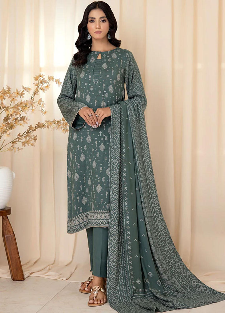 Lakhany Printed Cashmere Wool Suits Unstitched 3 Piece LSM22CV CVC-1005-C - Winter Collection