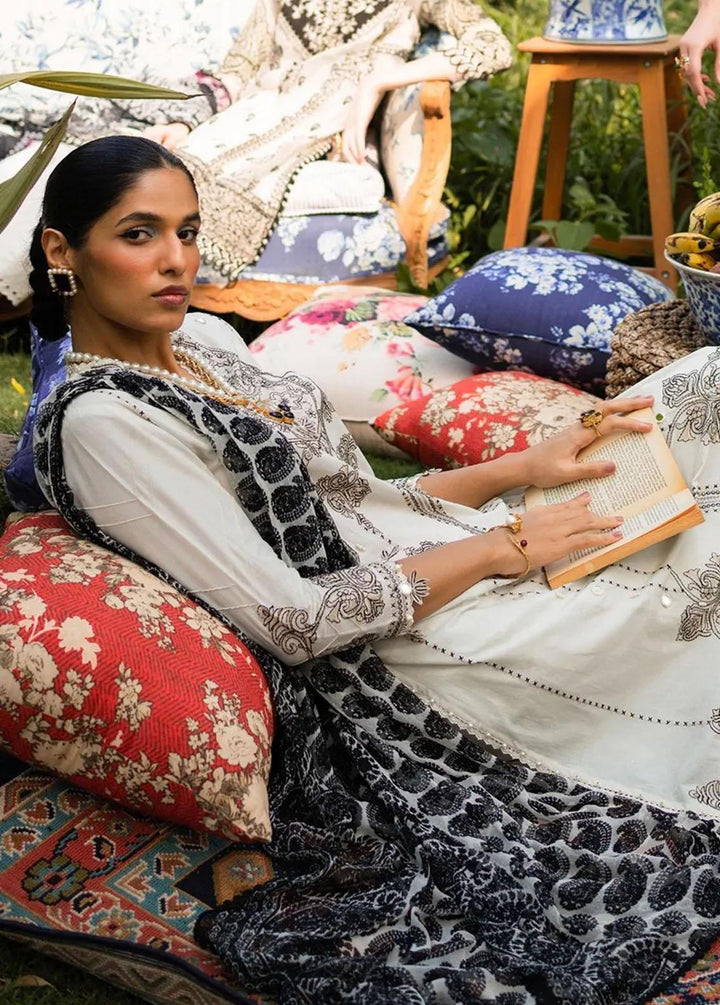 Muzlin By Sana Safinaz Embroidered Lawn Suits Unstitched 3 Piece SS23MZ 16A - Summer Collection