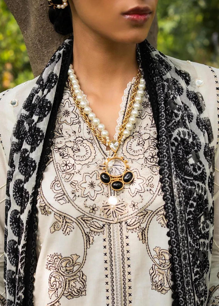 Muzlin By Sana Safinaz Embroidered Lawn Suits Unstitched 3 Piece SS23MZ 16A - Summer Collection