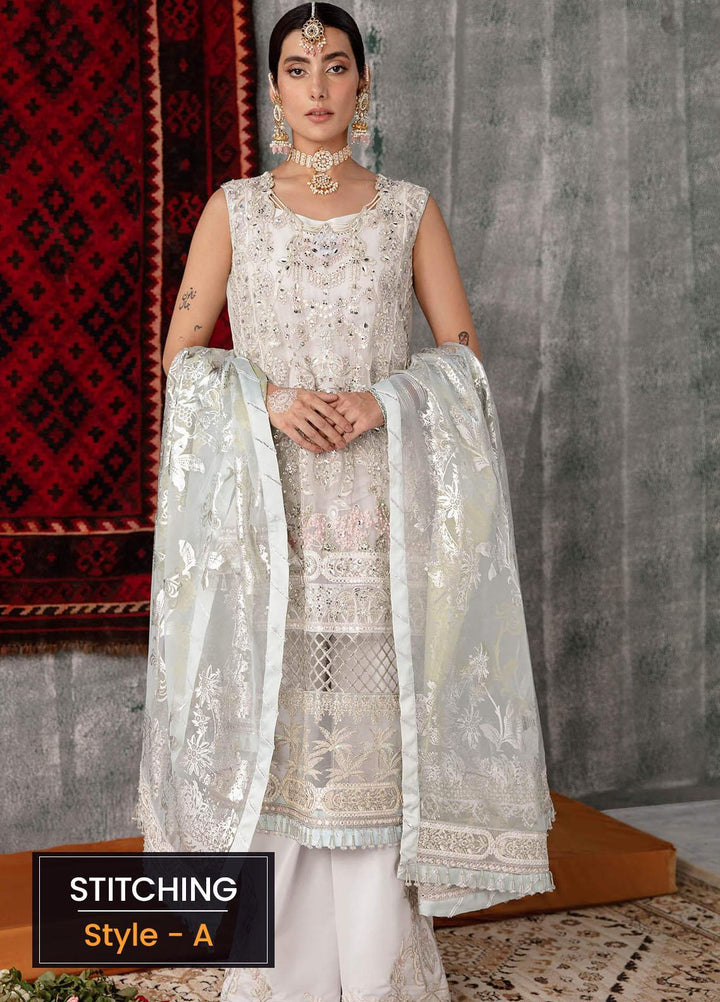 Sakhiyan by Asifa & Nabeel Embroidered Chiffon Suits Unstitched 3 Piece AN22SSF-07 Mehtab - Festive Collection