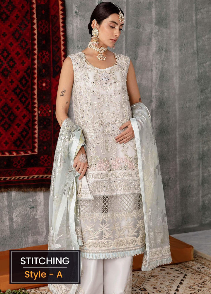 Sakhiyan by Asifa & Nabeel Embroidered Chiffon Suits Unstitched 3 Piece AN22SSF-07 Mehtab - Festive Collection