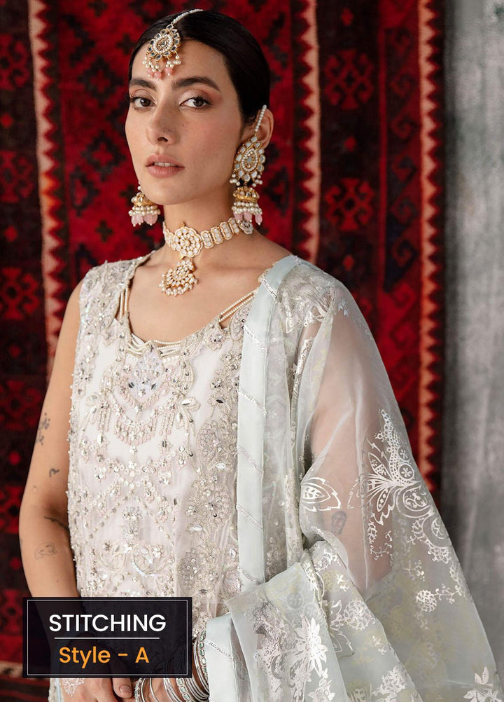 Sakhiyan by Asifa & Nabeel Embroidered Chiffon Suits Unstitched 3 Piece AN22SSF-07 Mehtab - Festive Collection