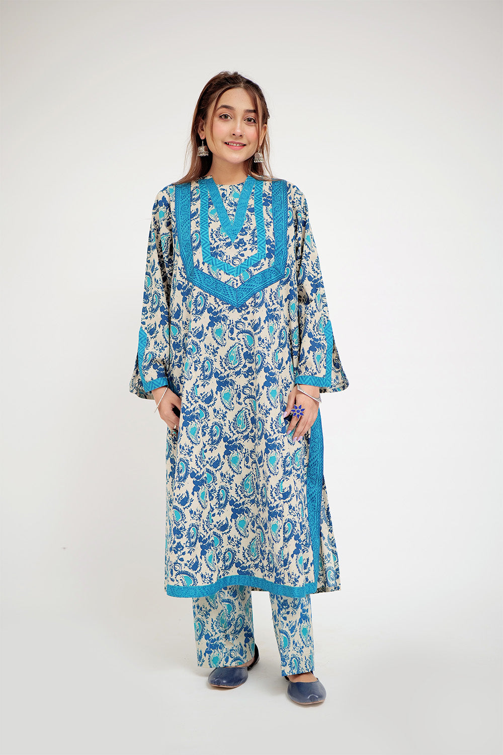 Senorita Women RTW Women Beige and Multicolor Casual 2 Piece Suit Cotton Basic Lawn Printed LAC-02683 - Summer Collection