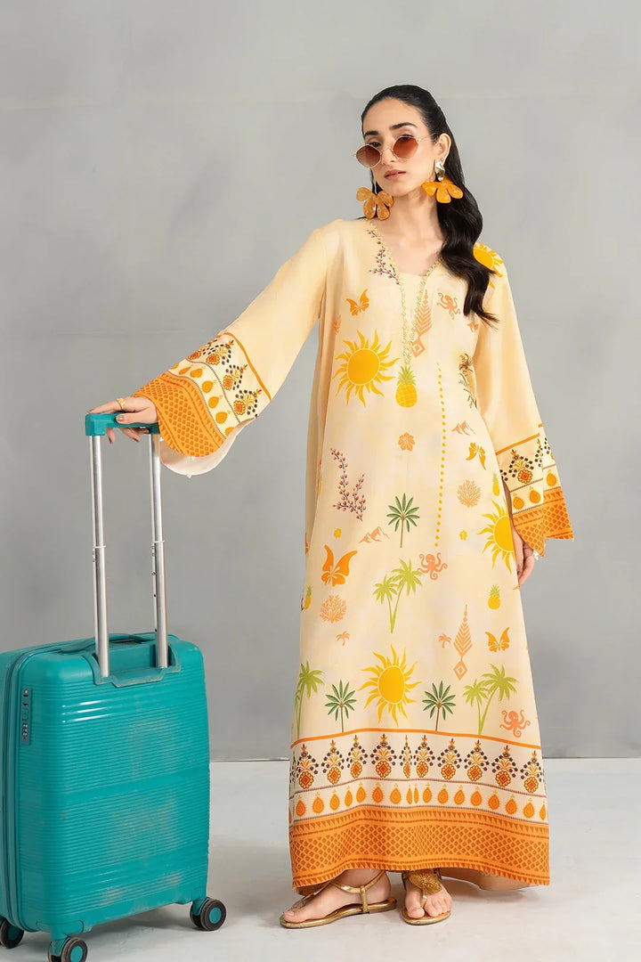 Dear Summer by Panache Women RTW Printed Lawn 2 Piece Suit Yellow Bloom - Festive Collection