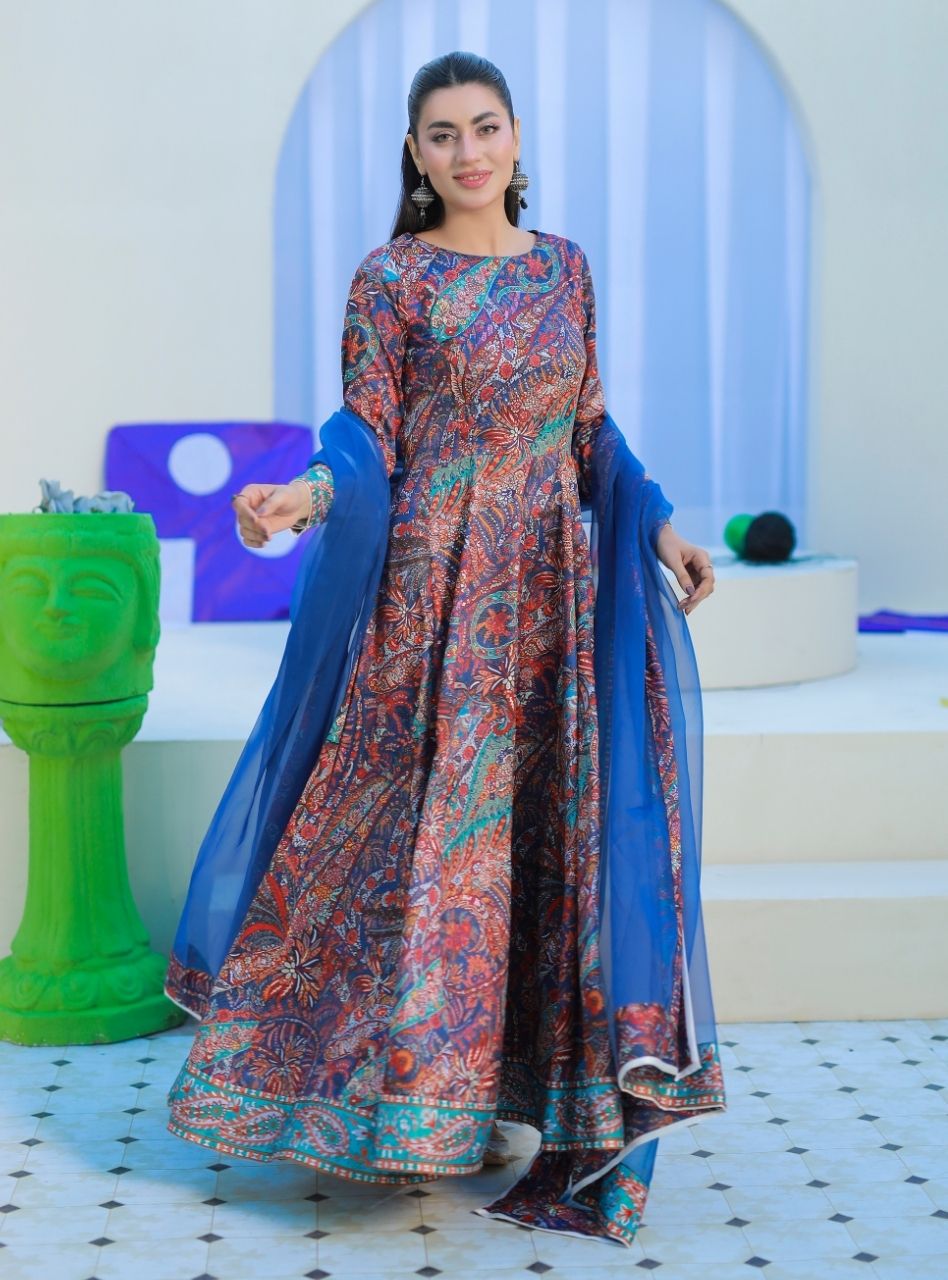 Printnation by Anayra Amal Unstitched Printed Ploy Raw Silk 3 Piece Printverse - Casual Collection