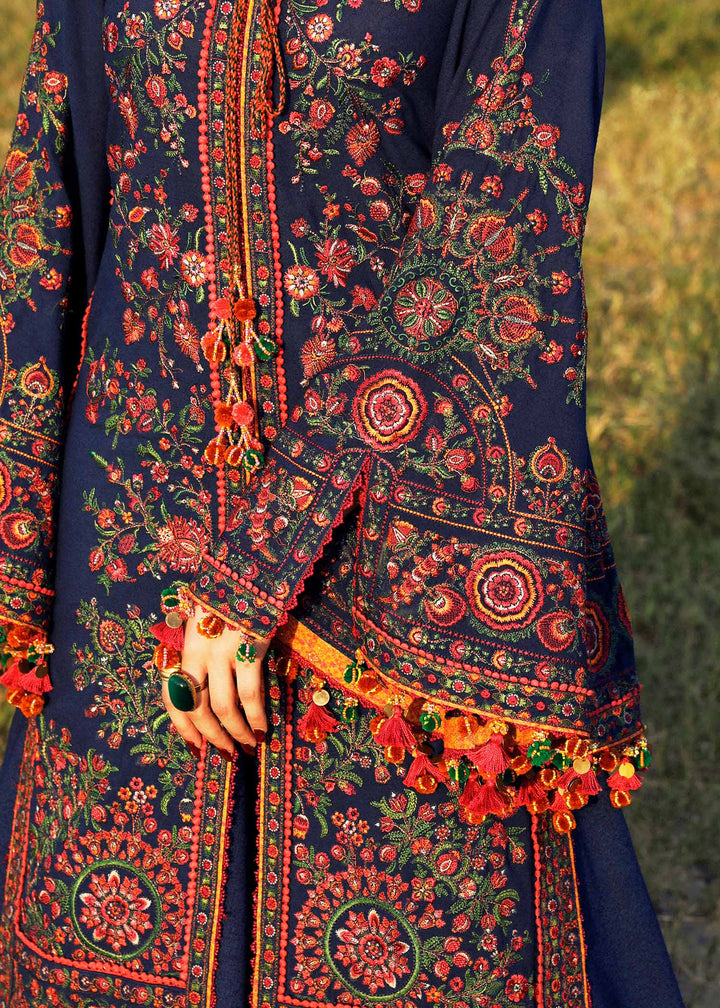 Hussain Rehar Embroidered Karandi Suits Unstitched 3 Piece HRR23KW Aegean - Winter Collection